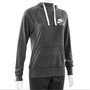 Nike Gym Vintage Gray Pullover Hoodie Medium